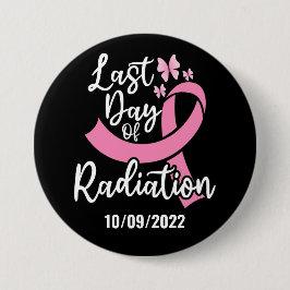 放射線乳癌の最後の日カスタム付 缶バッジ