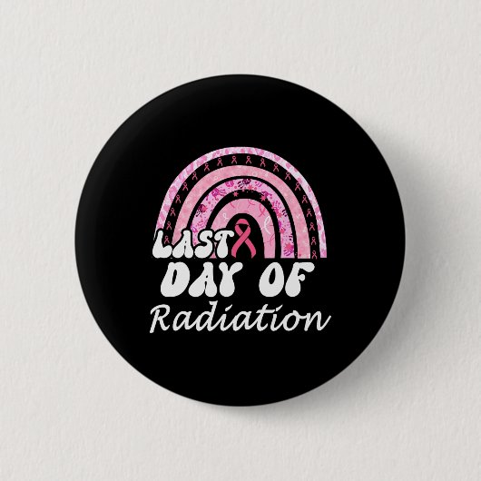 放射線乳癌の生存者の最終日 缶バッジ (正面)