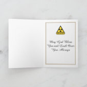 放射線医カスタム退職カード カード (内部)