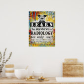 放射線医学の謎 – 放射線科おもしろい学者 ポスター (キッチン)