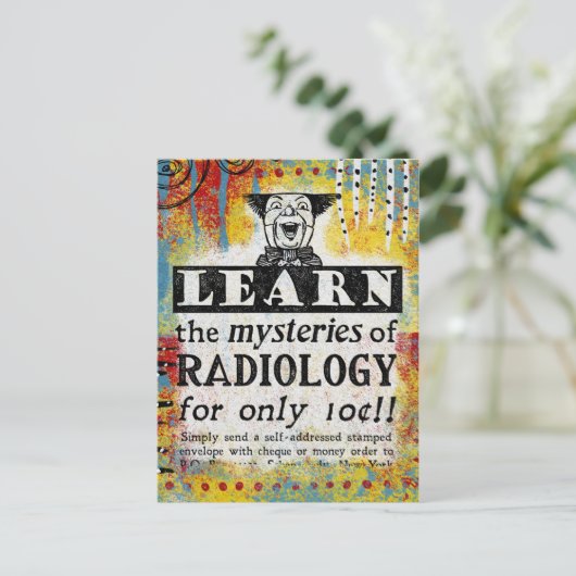 放射線医学はがき放射線医のおもしろい謎 ポストカード (スタンド正面)