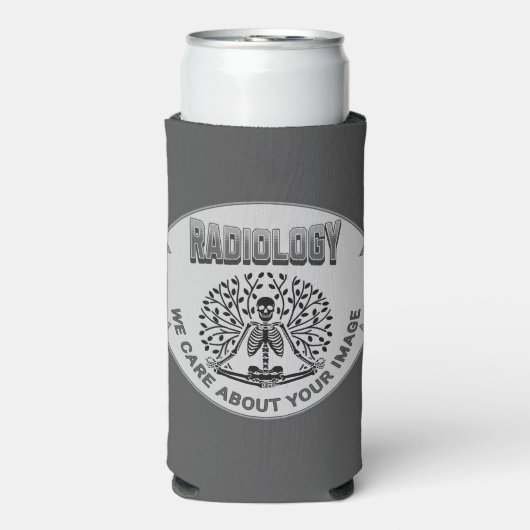放射線医学ユーモア – あなたのイメージの問題 スリム缶クーラー (Seltzer正面)