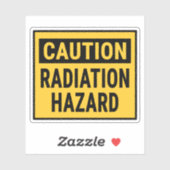 放射線危険に注意する シール (シート)
