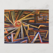 放射線回転抽象芸術ポールクレー ポストカード (正面)