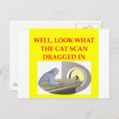 放射線学のジョーク ポストカード (正面/裏面)