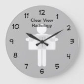 放射線学のテーマのオフィスか実験室 ラージ壁時計 (正面)