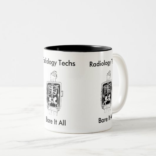 放射線学の技術は、それをすべてのマグ暴露します ツートーンマグカップ (正面右)