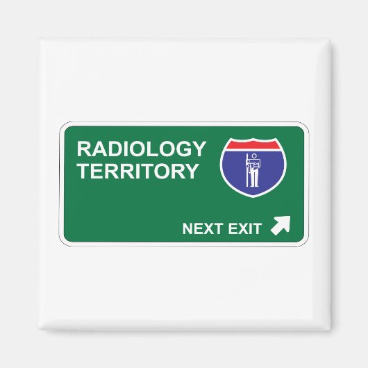 放射線学の次の出口 マグネット (正面)