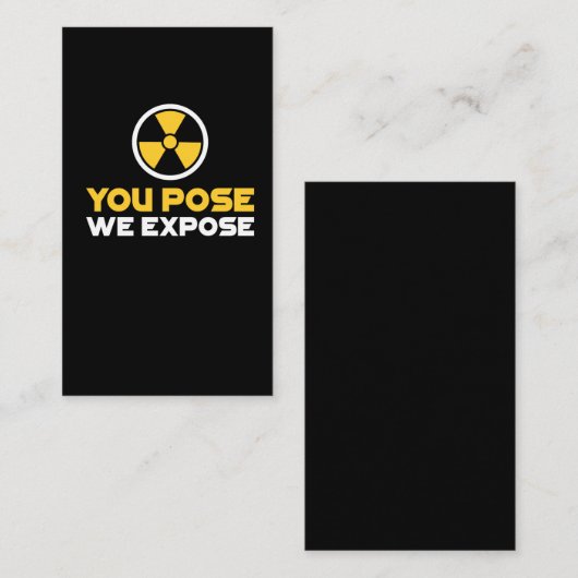 放射線学のX線の技術のギフトの放射性核 名刺 (正面/裏面)