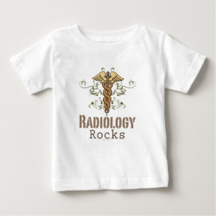 放射線学は放射線学のベビーのTシャツを揺すります ベビーTシャツ