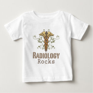 放射線学は放射線学の幼児長袖のティーを揺すります ベビーTシャツ