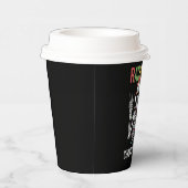 放射線学クリスマスサンタスケルトンX線技術者 紙コップ (右)