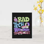 放射線学パーソナライズされた復活祭 カード (黄色い花)