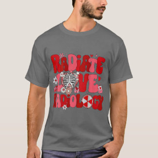 放射線学ヴァレンティネス素晴らしいテック放射線学ナースVDay Tシャツ