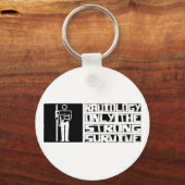 放射線学生き延び キーホルダー (正面)