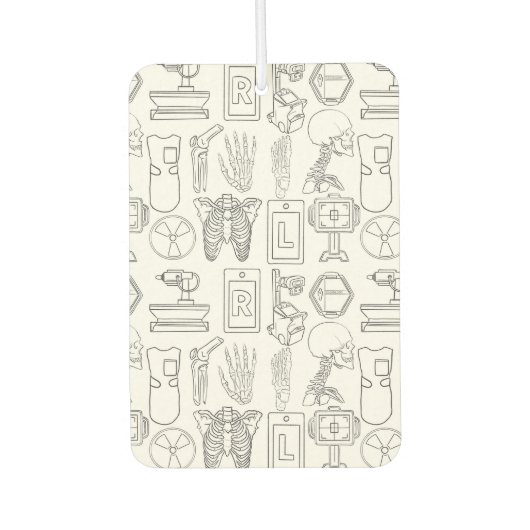 放射線学 カーエアーフレッシュナー (正面)