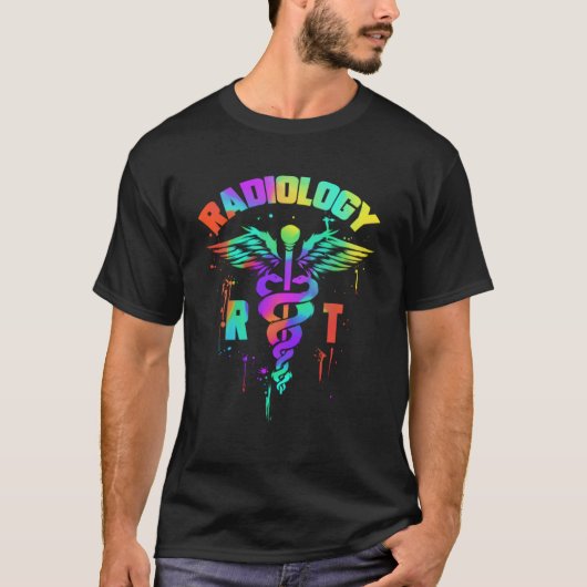放射線学RT放射線技師およびX線技師 Tシャツ (正面)