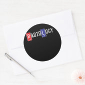 放射線学X線マーカー2019年卒業 ラウンドシール (封筒)