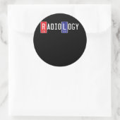 放射線学X線マーカー2019年卒業 ラウンドシール (バッグ)