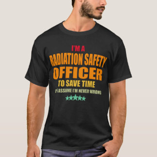 放射線安全管理者 Tシャツ