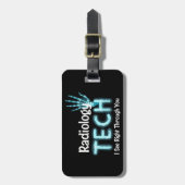 放射線工学ユーモアX線 ラゲッジタグ (正面縦)