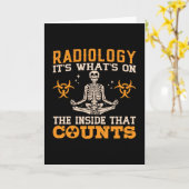 放射線技師それがテクノロジー技術者に何がある カード (黄色い花)