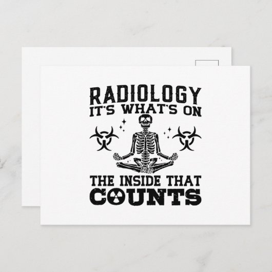 放射線技師のX線に何が含まれているか ポストカード (正面/裏面)