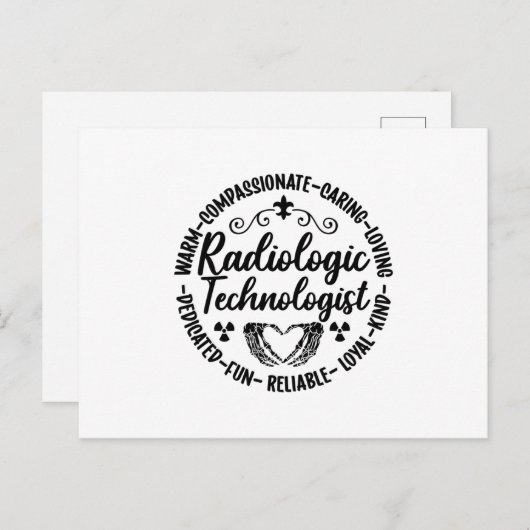 放射線技師ナースX線放射線技術 ポストカード (正面/裏面)