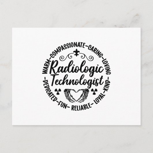 放射線技師ナースX線放射線技術 ポストカード (正面)