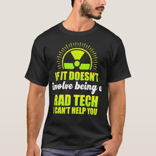 放射線技師素晴らしい技術おもしろい勉強Radiolo Tシャツ (正面)
