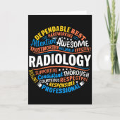 放射線技師週間感謝 Radiology Funny Rad Tech カード (正面)