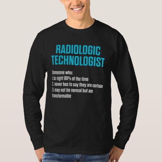 放射線技師 レントゲン技師 放射線科 仕事 Tシャツ (正面)