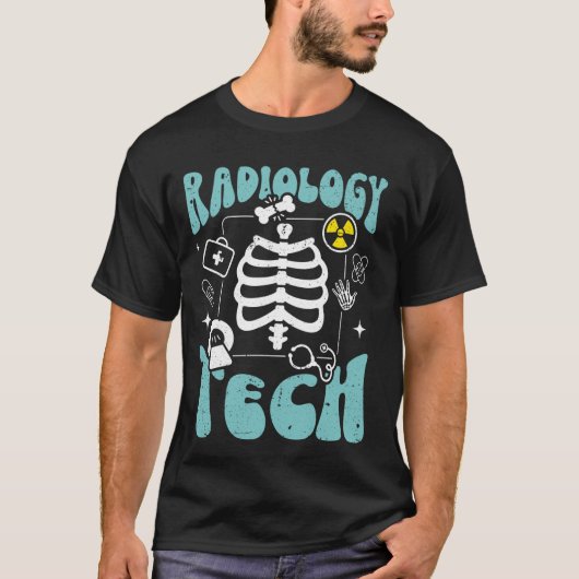 放射線技師 放射線技術士 X線 腫瘍学 Tシャツ (正面)