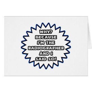 放射線技師…私がそう言ったからだ