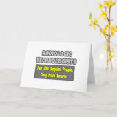 放射線技師…頭が切れる カード (黄色い花)