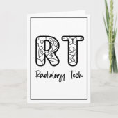 放射線技師 RT ラジエーションテクノロジスト X線技師 ギフト サンキューカード (正面)