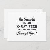 放射線技師X線テックX線 ポストカード (正面/裏面)