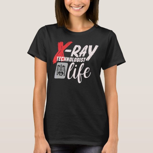 放射線技師X線技師Lif Tシャツ (正面)