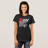 放射線技師X線技師Lif Tシャツ (正面フル)