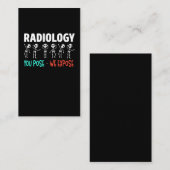 放射線技師X線骨格 名刺 (正面/裏面)