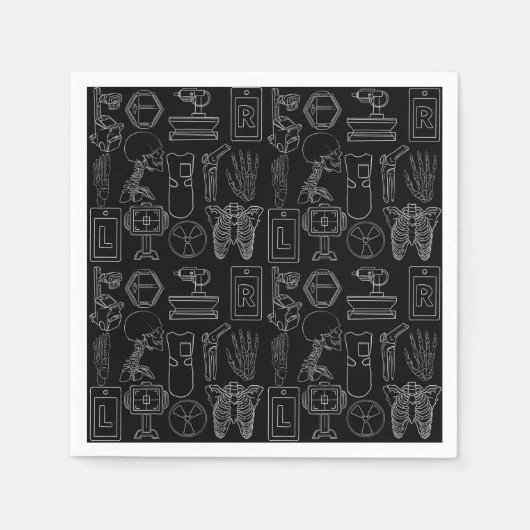 放射線技術 スタンダードカクテルナプキン (正面)