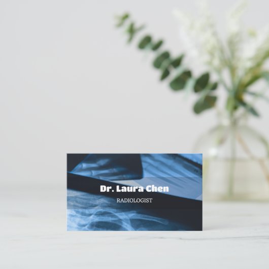 放射線放射線科医 名刺 (スタンド正面)
