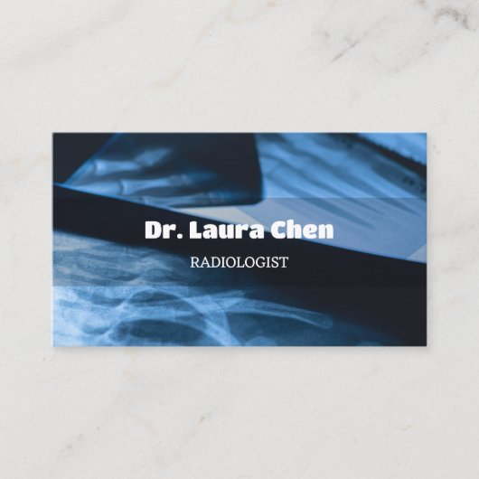 放射線放射線科医 名刺 (正面)