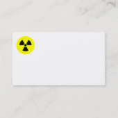 放射線標識名刺 名刺 (正面)