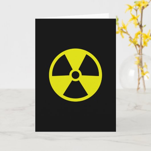 放射線標識警報 カード (黄色い花)