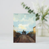 放射線測定機を西に向ける ポストカード (スタンド正面)