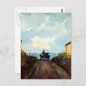 放射線測定機を西に向ける ポストカード (正面/裏面)