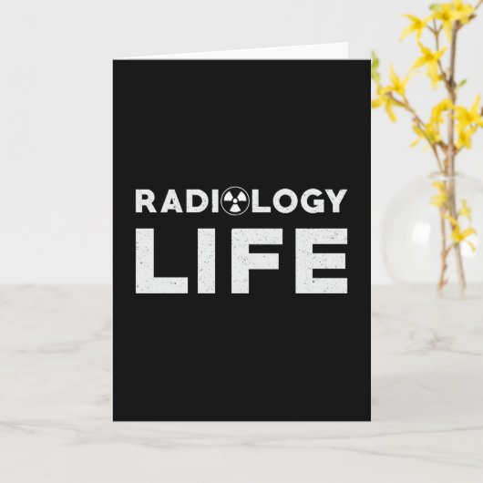 放射線生命素晴らしい技術士X線技術 カード (黄色い花)