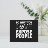 放射線科おもしろいユーモアX線放射線科医 ポストカード (スタンド正面)