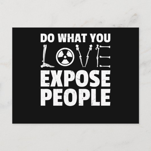 放射線科おもしろいユーモアX線放射線科医 ポストカード (正面)